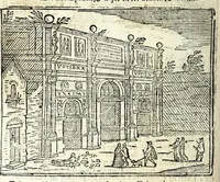 Picture 46 of 52 from Les merueilles de la ville de Rome : ou est traitè des eglises, stations & reliques des corps saints qui y sont : auec la guide qui enseigne aux estrangers à aysement trouuer les choses plus remarquables de Rome : ensemble les noms des papes, empereurs, & autres princes chrestiens (1690), leaf 158