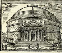 Picture 47 of 52 from Les merueilles de la ville de Rome : ou est traitè des eglises, stations & reliques des corps saints qui y sont : auec la guide qui enseigne aux estrangers à aysement trouuer les choses plus remarquables de Rome : ensemble les noms des papes, empereurs, & autres princes chrestiens (1690), leaf 160