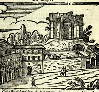 Picture 48 of 52 from Les merueilles de la ville de Rome : ou est traitè des eglises, stations & reliques des corps saints qui y sont : auec la guide qui enseigne aux estrangers à aysement trouuer les choses plus remarquables de Rome : ensemble les noms des papes, empereurs, & autres princes chrestiens (1690), leaf 161