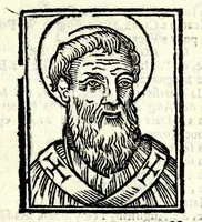 An illustration from Les merueilles de la ville de Rome : ou est traitè des eglises, stations & reliques des corps saints qui y sont : auec la guide qui enseigne aux estrangers à aysement trouuer les choses plus remarquables de Rome : ensemble les noms des papes, empereurs, & autres princes chrestiens (1690)