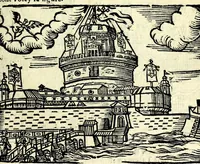 Picture 20 of 52 from Les merueilles de la ville de Rome : ou est traitè des eglises, stations & reliques des corps saints qui y sont : auec la guide qui enseigne aux estrangers à aysement trouuer les choses plus remarquables de Rome : ensemble les noms des papes, empereurs, & autres princes chrestiens (1690), leaf 83