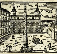 Picture 3 of 52 from Les merueilles de la ville de Rome : ou est traitè des eglises, stations & reliques des corps saints qui y sont : auec la guide qui enseigne aux estrangers à aysement trouuer les choses plus remarquables de Rome : ensemble les noms des papes, empereurs, & autres princes chrestiens (1690), leaf 9