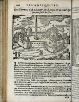 Picture 24 of 33 from Les merveilles de la ville de Rome : ou est traictè des eglises, stations, & reliques des corps saincts, qui y sont. Auec la guide, qui enseigne aux estrangers à aysèment trouuer les choses plus remarquables de Rome. Auec les noms des papes, & empereurs, & autres princes chrestiens. Nouellement corrige, & amplifiè: auec vne addition de tout ce qui s'est fait par le pape Clement huictiesme d'heureuse memoire. Et de la restauration des eglises et chapelles, faictes per N.S. pere le pape Paul cinquiesme. Auec les noms des peintres, & autres choses notables. Auec le sept meruilles du monde, & autres choses notables. Et nouellement orne de plusieurs tres belles figures (1646), leaf 174