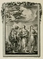 An illustration from Les metamorphoses d'Ovide : en Latin et en François (1767)