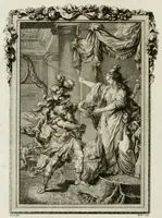 An illustration from Les metamorphoses d'Ovide : en Latin et en François (1767)