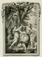 An illustration from Les metamorphoses d'Ovide : en Latin et en François (1767)