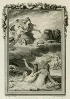 An illustration from Les metamorphoses d'Ovide : en Latin et en François (1767)