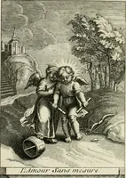 An illustration from Les mysteres de l'amour divin : avec des reflexions morales, tirées de l'ecriture sainte & des saints peres (1719)