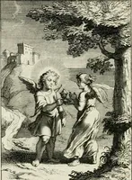 An illustration from Les mysteres de l'amour divin : avec des reflexions morales, tirées de l'ecriture sainte & des saints peres (1719)