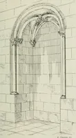 An illustration from Les niches d'autel du XIIe siècle dans les Soissonnais (1913)