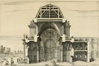 An illustration from Les oeuvres d'architectvre d'Anthoine Le Pavtre (1652)
