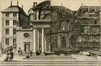 An illustration from Les oeuvres d'architectvre d'Anthoine Le Pavtre (1652)