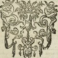 An illustration from Les oevvres de M. Iean Belot ... Contenant la chiromence physionomie, l'art de memoire de Raymond Lulle; traicté des diuinations, augures & songes; les sciences steganographiques, paulines, armadelles & lullistes; l'art de doctement prescher & haranguer, &c (1662)