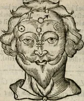 An illustration from Les oevvres de M. Iean Belot ... Contenant la chiromence physionomie, l'art de memoire de Raymond Lulle; traicté des diuinations, augures & songes; les sciences steganographiques, paulines, armadelles & lullistes; l'art de doctement prescher & haranguer, &c (1662)
