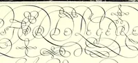 Picture 11 of 11 from Les oevvres : ou, lon comprendra facilement la maniere de bien et proprement escrire toutr' sortr' de lettre italienne selon l'vsag' de ce siecle .. (1608), leaf 105