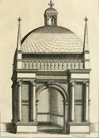 An illustration from Le soleil au signe du Lyon : d'ou quelques paralleles sont tirez avec le tres-chrestien, tres-iuste, & tres-victorieux monarque Louys XIII. roy de France & de Nauarre, en son entree triomphante dans sa ville de Lyon : ensemble un sommaire recit de tout ce qui s'est passé de remarquable en ladite entree de sa majesté, & de la plus illustre princesse de la terre, Anne d'Austriche, royne de France & de Nauarre, dans ladite ville de Lyon le 11. Decembre 1622 (1623)
