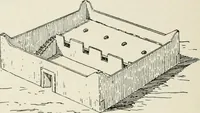 An illustration from Les origines de l'édifice hypostyle en Grèce, en Orient et chez les romains (1913)
