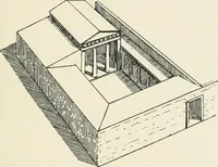 An illustration from Les origines de l'édifice hypostyle en Grèce, en Orient et chez les romains (1913)