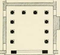 An illustration from Les origines de l'édifice hypostyle en Grèce, en Orient et chez les romains (1913)