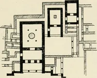 An illustration from Les origines de l'édifice hypostyle en Grèce, en Orient et chez les romains (1913)