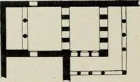 An illustration from Les origines de l'édifice hypostyle en Grèce, en Orient et chez les romains (1913)