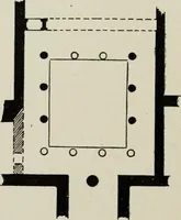 An illustration from Les origines de l'édifice hypostyle en Grèce, en Orient et chez les romains (1913)