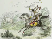 An illustration from Les papillons. Metamorphoses terrestres des peuples de l'air (1852)