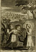An illustration from Les pieux sentimens d'une ame chrestienne : exposez sous des emblesmes familiers, tirez de l'Ecriture Sainte : divisez en trois parties : la premiere traite des larmes & soûpirs de la penitence, la seconde, des desirs de l'ame juste, la troisième, des soûpirs d'une ame convertie en Dieu : traduction nouvelle, avec des figures (1692)