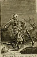 An illustration from Les pieux sentimens d'une ame chrestienne : exposez sous des emblesmes familiers, tirez de l'Ecriture Sainte : divisez en trois parties : la premiere traite des larmes & soûpirs de la penitence, la seconde, des desirs de l'ame juste, la troisième, des soûpirs d'une ame convertie en Dieu : traduction nouvelle, avec des figures (1692)