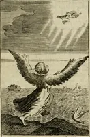 An illustration from Les pieux sentimens d'une ame chrestienne : exposez sous des emblesmes familiers, tirez de l'Ecriture Sainte : divisez en trois parties : la premiere traite des larmes & soûpirs de la penitence, la seconde, des desirs de l'ame juste, la troisième, des soûpirs d'une ame convertie en Dieu : traduction nouvelle, avec des figures (1692)