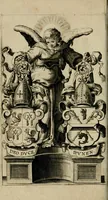 An illustration from Les pieux sentimens d'une ame chrestienne : exposez sous des emblesmes familiers, tirez de l'Ecriture Sainte : divisez en trois parties : la premiere traite des larmes & soûpirs de la penitence, la seconde, des desirs de l'ame juste, la troisième, des soûpirs d'une ame convertie en Dieu : traduction nouvelle, avec des figures (1692)