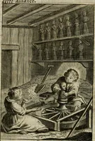 An illustration from Les pieux sentimens d'une ame chrestienne : exposez sous des emblesmes familiers, tirez de l'Ecriture Sainte : divisez en trois parties : la premiere traite des larmes & soûpirs de la penitence, la seconde, des desirs de l'ame juste, la troisième, des soûpirs d'une ame convertie en Dieu : traduction nouvelle, avec des figures (1692)