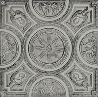 An illustration from Les plafonds; transformations progressives du XVIe au XIXe siècle, deux cent trent reproductions documentaires (1922)