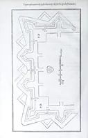 Picture 37 of 45 from Les practiques du sieur Fabre, sur lordre et reigle de fortifier, garder, attaquer, et defendre les places : auec vn facile moyen pour leuer touttes sortes de plans, tant des places et des bastimens, que de la campaigne pour les cartes (1629), leaf 156