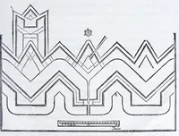 Picture 40 of 45 from Les practiques du sieur Fabre, sur lordre et reigle de fortifier, garder, attaquer, et defendre les places : auec vn facile moyen pour leuer touttes sortes de plans, tant des places et des bastimens, que de la campaigne pour les cartes (1629), leaf 203