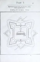 Picture 10 of 45 from Les practiques du sieur Fabre, sur lordre et reigle de fortifier, garder, attaquer, et defendre les places : auec vn facile moyen pour leuer touttes sortes de plans, tant des places et des bastimens, que de la campaigne pour les cartes (1629), leaf 45