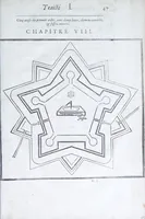 Picture 12 of 45 from Les practiques du sieur Fabre, sur lordre et reigle de fortifier, garder, attaquer, et defendre les places : auec vn facile moyen pour leuer touttes sortes de plans, tant des places et des bastimens, que de la campaigne pour les cartes (1629), leaf 51