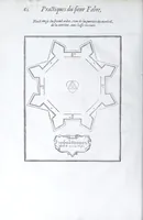 Picture 19 of 45 from Les practiques du sieur Fabre, sur lordre et reigle de fortifier, garder, attaquer, et defendre les places : auec vn facile moyen pour leuer touttes sortes de plans, tant des places et des bastimens, que de la campaigne pour les cartes (1629), leaf 62