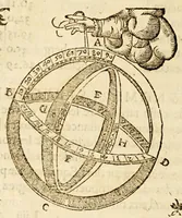 An illustration from Les principes d'astronomie et cosmographie : auec l'vsage du globe. (1582)