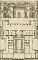 Picture 85 of 285 from Les quatre liures de l'architecture d'André Palladio : mis en françois : dans lesquels, après vn petit traitté des cinq ordres, auec quelques-vnes des plus necessaires obseruations pour bien bastir, il parle de la construction des maisons particulieres, des grands chemins, des ponts, des places publiques, des xystes, des basiliques, & des temples (1650), leaf 101