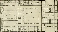 Picture 90 of 285 from Les quatre liures de l'architecture d'André Palladio : mis en françois : dans lesquels, après vn petit traitté des cinq ordres, auec quelques-vnes des plus necessaires obseruations pour bien bastir, il parle de la construction des maisons particulieres, des grands chemins, des ponts, des places publiques, des xystes, des basiliques, & des temples (1650), leaf 109