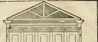 An illustration from Les quatre liures de l'architecture d'André Palladio : mis en françois : dans lesquels, après vn petit traitté des cinq ordres, auec quelques-vnes des plus necessaires obseruations pour bien bastir, il parle de la construction des maisons particulieres, des grands chemins, des ponts, des places publiques, des xystes, des basiliques, & des temples (1650)