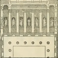 Picture 98 of 285 from Les quatre liures de l'architecture d'André Palladio : mis en françois : dans lesquels, après vn petit traitté des cinq ordres, auec quelques-vnes des plus necessaires obseruations pour bien bastir, il parle de la construction des maisons particulieres, des grands chemins, des ponts, des places publiques, des xystes, des basiliques, & des temples (1650), leaf 117