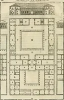 An illustration from Les quatre liures de l'architecture d'André Palladio : mis en françois : dans lesquels, après vn petit traitté des cinq ordres, auec quelques-vnes des plus necessaires obseruations pour bien bastir, il parle de la construction des maisons particulieres, des grands chemins, des ponts, des places publiques, des xystes, des basiliques, & des temples (1650)