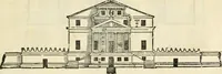 Picture 104 of 285 from Les quatre liures de l'architecture d'André Palladio : mis en françois : dans lesquels, après vn petit traitté des cinq ordres, auec quelques-vnes des plus necessaires obseruations pour bien bastir, il parle de la construction des maisons particulieres, des grands chemins, des ponts, des places publiques, des xystes, des basiliques, & des temples (1650), leaf 126