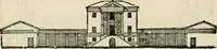 An illustration from Les quatre liures de l'architecture d'André Palladio : mis en françois : dans lesquels, après vn petit traitté des cinq ordres, auec quelques-vnes des plus necessaires obseruations pour bien bastir, il parle de la construction des maisons particulieres, des grands chemins, des ponts, des places publiques, des xystes, des basiliques, & des temples (1650)
