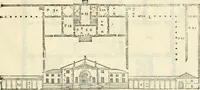 Picture 116 of 285 from Les quatre liures de l'architecture d'André Palladio : mis en françois : dans lesquels, après vn petit traitté des cinq ordres, auec quelques-vnes des plus necessaires obseruations pour bien bastir, il parle de la construction des maisons particulieres, des grands chemins, des ponts, des places publiques, des xystes, des basiliques, & des temples (1650), leaf 134