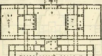 An illustration from Les quatre liures de l'architecture d'André Palladio : mis en françois : dans lesquels, après vn petit traitté des cinq ordres, auec quelques-vnes des plus necessaires obseruations pour bien bastir, il parle de la construction des maisons particulieres, des grands chemins, des ponts, des places publiques, des xystes, des basiliques, & des temples (1650)