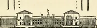 An illustration from Les quatre liures de l'architecture d'André Palladio : mis en françois : dans lesquels, après vn petit traitté des cinq ordres, auec quelques-vnes des plus necessaires obseruations pour bien bastir, il parle de la construction des maisons particulieres, des grands chemins, des ponts, des places publiques, des xystes, des basiliques, & des temples (1650)