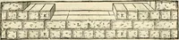 An illustration from Les quatre liures de l'architecture d'André Palladio : mis en françois : dans lesquels, après vn petit traitté des cinq ordres, auec quelques-vnes des plus necessaires obseruations pour bien bastir, il parle de la construction des maisons particulieres, des grands chemins, des ponts, des places publiques, des xystes, des basiliques, & des temples (1650)